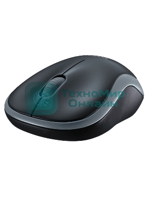Мышь беспроводная Logitech M185 серый/черный, 1000 dpi, радиоканал, USB, кнопки - 3