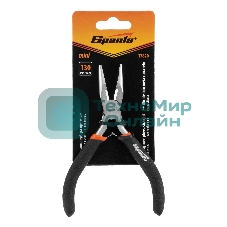 Длинногубцы Sparta Mini, 130 мм, никелированные, прямые, авторазжим