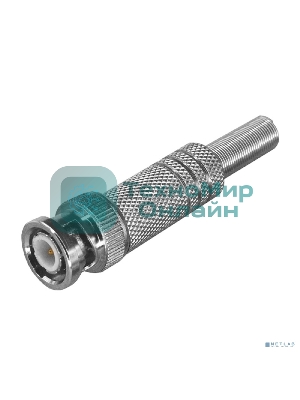 Разъем штекер PROconnect BNC под пайку с пружиной металл (универсальный)