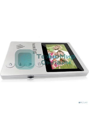 Видеодомофон Falcon Eye VISTA цветной, подключение 2-х вызывных панелей, без трубки (Hands Free), управление электрозамком, цвет корпуса: белый, нап