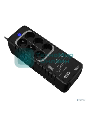 Источник бесперебойного питания CBR LGT-850H-6F-LDB Offline 850VA/480W 6Ah12V 6 x Shuko+ Breaker