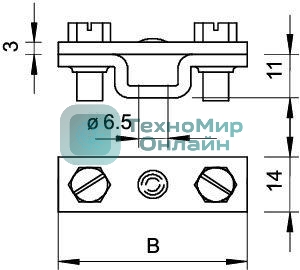 Держатель для плоских проводников FL 30. FL 40 Тип:831 40 OBO 5032040