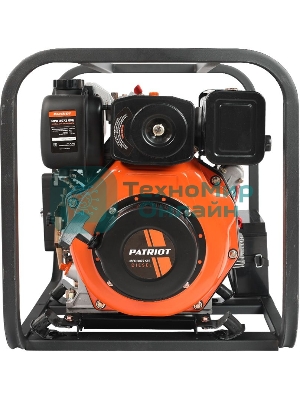 Мотопомпа Patriot MPD 3072 SFE4т дизель 296см3 5.7лс 75м3/ч 1200л/м глуб.8м напор25м 3'' бак3.5л