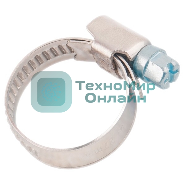 Хомуты металлические Сибртех стандартное болтовое крепление 25-40 мм, ширина 9 мм, 50 шт.