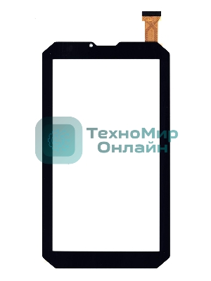 Сенсорное стекло (тачскрин) для Prestigio Muze 4667 3G, черное