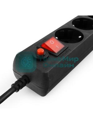 Сетевой фильтр Гарнизон ЕНLB-4 0,5 м 5 розеток черный 
