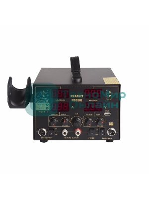 Паяльная станция Rexant, 3 в 1: паяльник+термофен+источник питания, 100-480 °С