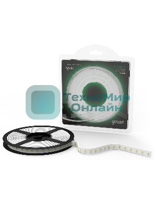 Лента светодиодная GAUSS 312000605 LED 2835/60-SMD 4.8W 12V DC зеленый блистер 5м