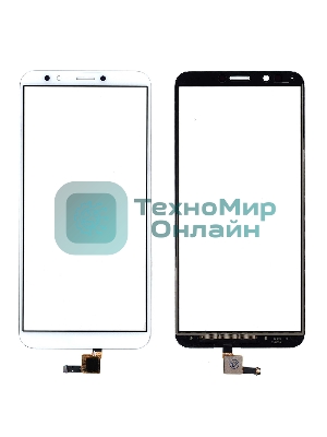 Сенсорное стекло (тачскрин) для Huawei Honor 7C pro, белое