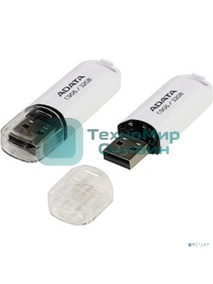 Флешка USB ADATA C906 (AC906-32G-RWH), 32Gb, USB 2.0, R/W 15/5, белый
