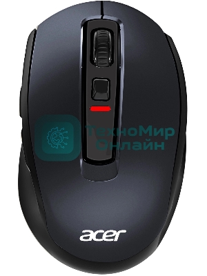Мышь беспроводная Acer OMR060 черный, 1600 dpi, радиоканал, USB, кнопки - 6