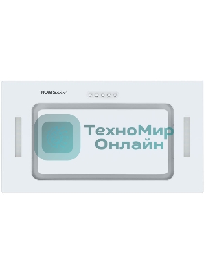 Вытяжка встраиваемая HOMSair Crocus Push 52 белый, 51.8 см, 850 куб. м/ч, 53 дБ