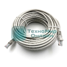Патч-корд Buro UTP cat.5e 20м серый RJ-45 (m)-RJ-45 (m)