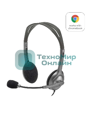 Гарнитура проводная Logitech Headset H111 Stereo grey (981-000594/981-000593/981-000588)