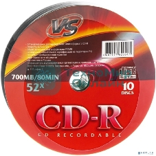 Диск CD-R VS 700 Mb, 52x, Shrink (10), (10/480)