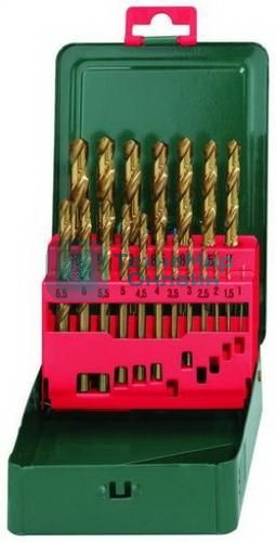 Буры,сверла,долото Metabo 627156000 Набор HSS-TiN 19 свёрел (1-10мм) в мет.кор.