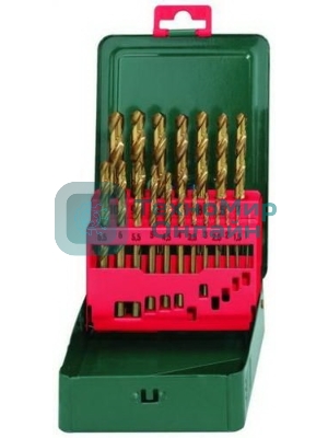 Буры,сверла,долото Metabo 627156000 Набор HSS-TiN 19 свёрел (1-10мм) в мет.кор.