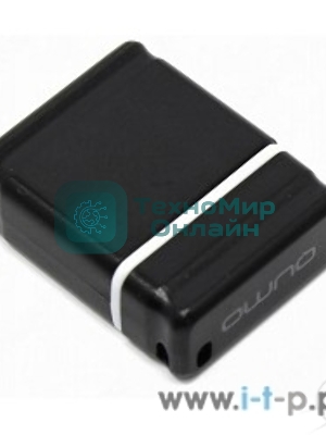 Флешка USB 2.0 QUMO 64Gb, NANO QM64GUD-NANO-B черный