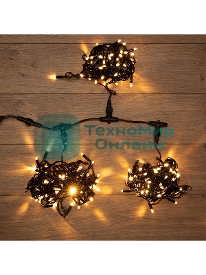 Гирлянда Neon-night LED ClipLight 24V, 3 нити по 10 метров, цвет диодов теплый белый