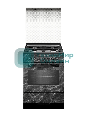 Плита комбинированная Gefest ПГЭ 6302-03 0053 черный, конфорок 4 газовых, духовка 55 л, 60 см x 85 см x 60 см