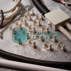 Крепеж-клипса для монтажного пистолета Rexant Ø 25 мм, серая (50 шт/уп)