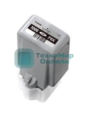 Картридж струйный Canon PFI-1000 PBK для IJ SFP PRO-1000 WFG. Фото черный. 80 мл.