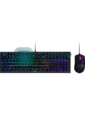 Комплект клавиатура+мышь Cooler Master MS110 проводной, USB, 3200 DPI, чёрный