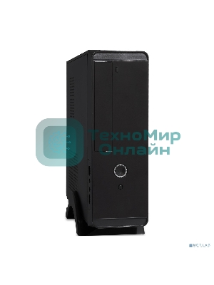 Компьютерный корпус MiniITX ExeGate MI-209 Black, miniITX/mATX, (M300, 80мм), 2хUSB, Audio