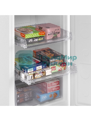 Морозильная камера Maunfeld MFFR116NFW, белый, 122л, 5 ящиков, 1 полка