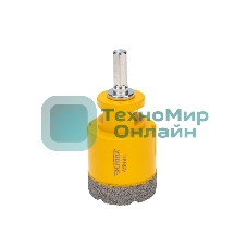 Коронка алмазная профессиональная по керамограниту и железобетону Kranz М14, вакуумное спекание, 45 мм, для УШМ