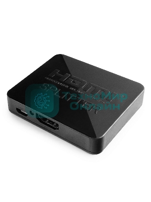 Разветвитель HDMI Cablexpert DSP-2PH4-03, HD19F/2x19F, 1 компьютер => 2 монитора, Full-HD, 3D, 1.4v