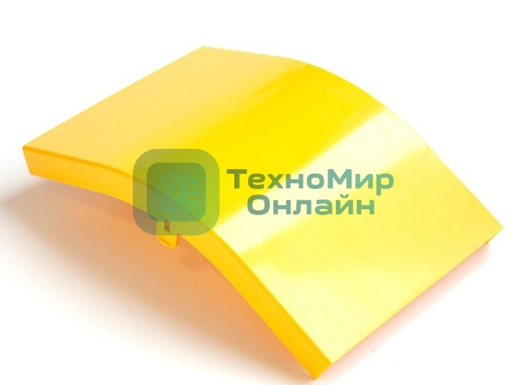 Крышка внешнего изгиба 45° оптического лотка 120 мм, желтая