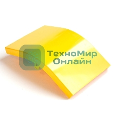 Крышка внешнего изгиба 45° оптического лотка 120 мм, желтая