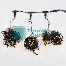 Гирлянда Neon-night LED ClipLight 24V, 3 нити по 10 метров, цвет диодов теплый белый