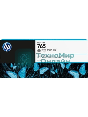 Картридж струйный HP 765 (F9J54A) темно-серый для HP Designjet T7200 (775мл)