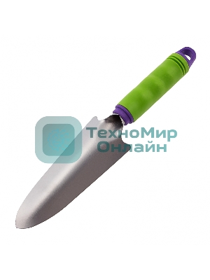 Совок посадочный узкий Palisad 62х315 мм, стальной, пластиковая рукоятка