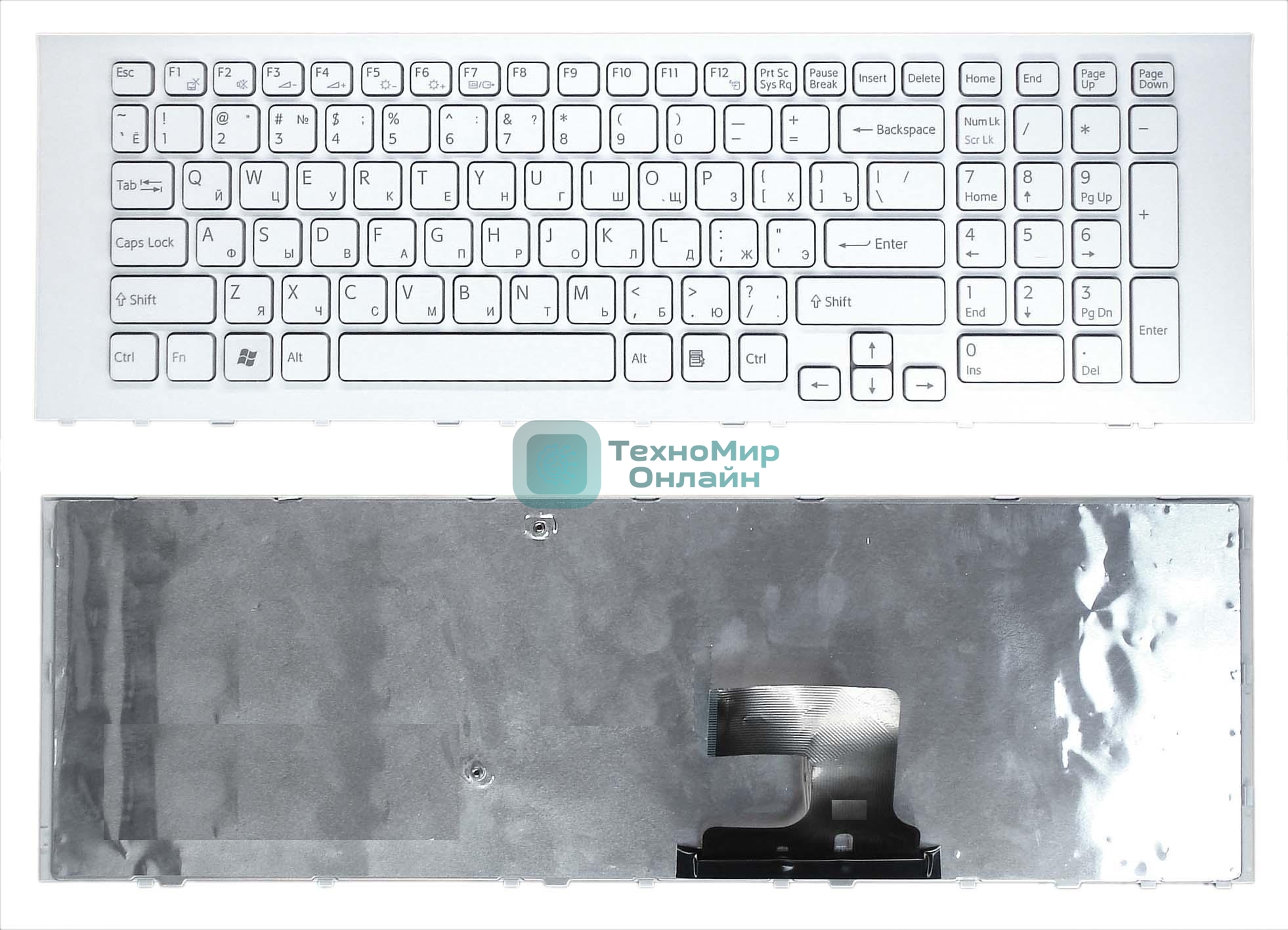 Клавиатура для ноутбука Sony VPC-EJ VPCEJ белый