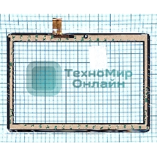 Сенсорное стекло (тачскрин) TurboPad 1016 4G, черное