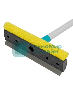 Щетка-окномойка Home Palisad с водосгоном, пластиковый черенок, 430х220 мм