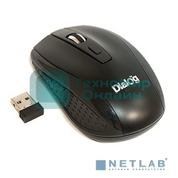 Мышь беспроводная Dialog Pointer MROP-01U черный, 1600 dpi, радиоканал, USB, кнопки - 6
