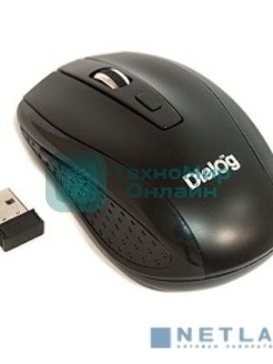 Мышь беспроводная Dialog Pointer MROP-01U черный, 1600 dpi, радиоканал, USB, кнопки - 6