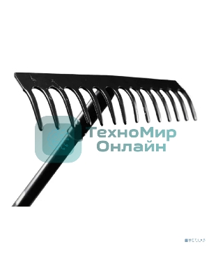 Грабли прямые ВИХРЬ 14 зубьев, сталь, с металлическим черенком 73/7/1/13