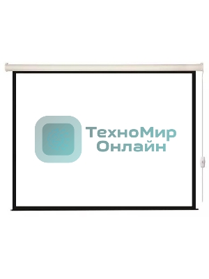 Экран с электроприводом Lumien Eco Control 203x203 см (раб. область 197х197 см) Matte White черная кайма по периметру 1:1