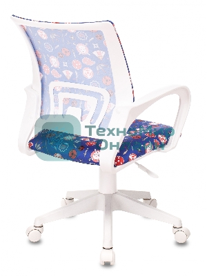 Кресло детское Бюрократ KD-W4 синий крестовина пластик пластик белый