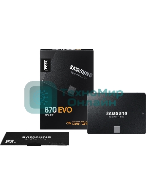 Накопитель SSD Samsung 870 EVO, 250Gb, SATA III, 2.5