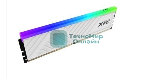 Оперативная память XPG Spectrix D35G RGB, DDR4, 16GB, 3200MHz, CL16, UDIMM, с радиатором, RGB, белый