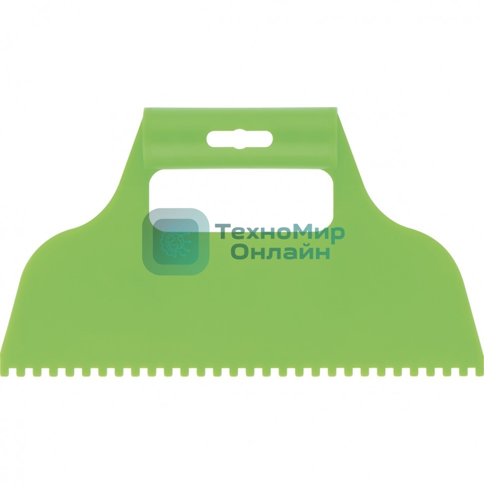 Шпатель для клея Сибртех пластмассовый, зубчатый 4х4 мм