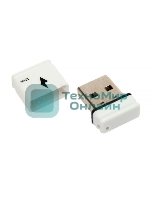 Флешка USB Gembird GFL-2.0-32mini, 32Gb, USB 2.0, R/W 30/15, белый