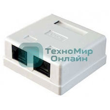Розетка RJ45 5E кат. 2-port