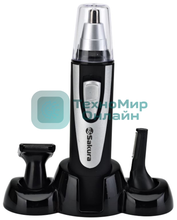 Триммер электрический Sakura SA-5522BK универсал 4 насадки